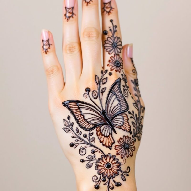 mehndi-butterfly